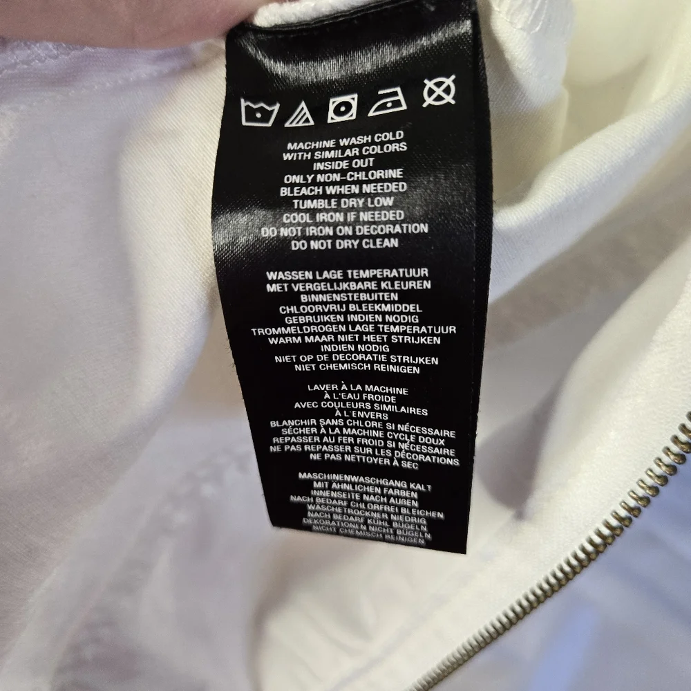 Harley-Davidson White Lace-Up Corset Vest Size Medium – Embroidered Eagle Logo - Picture 5 of 9